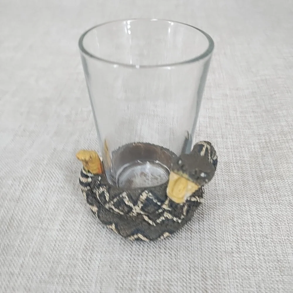 Rattlesnake Shot Glass 3 3/4
